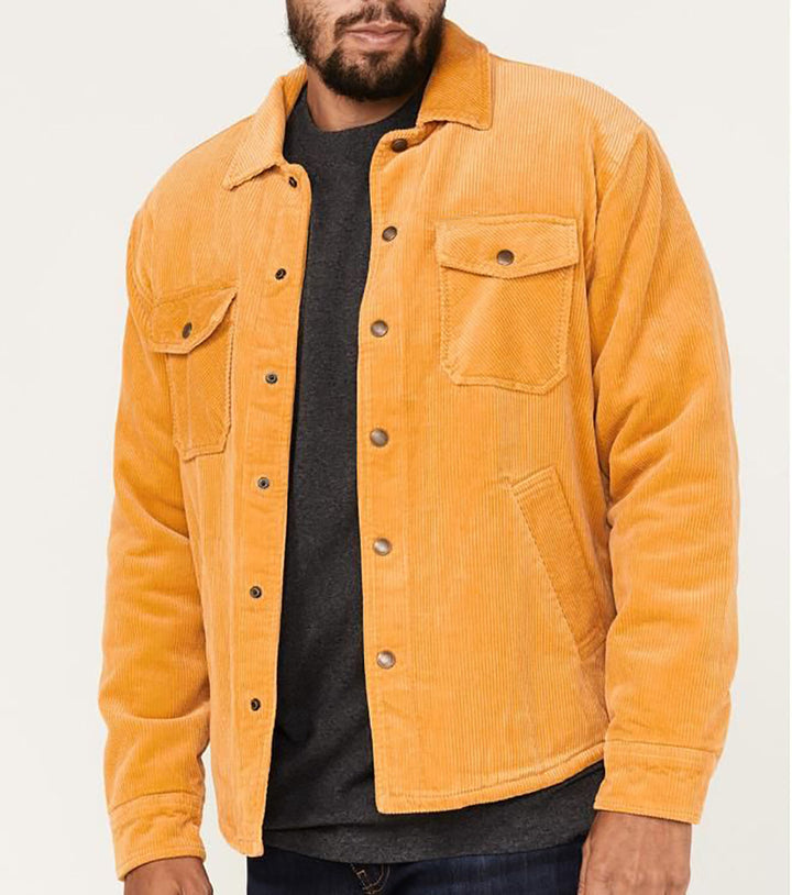 Men's cord jacket with practical chest pockets and soft inner lining Lisslune