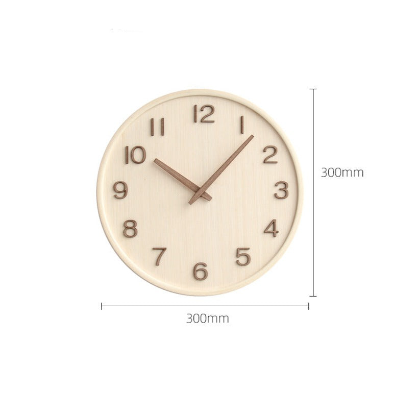 Lisslune | AestheticTone - Nordic timeless wall clock made of wood