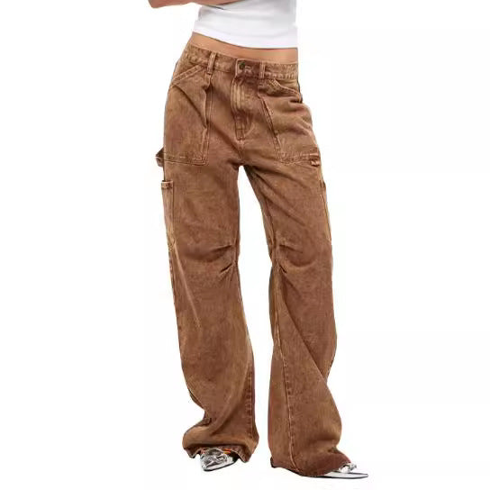 Women’s Cargo Jeans in a casual cut with practical pockets Lisslune