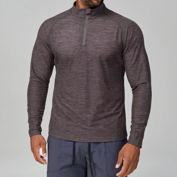 Men's Sporty Stand Collar Sweater with Functional Inserts Lisslune