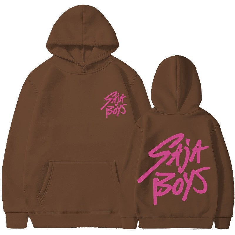 Women's hoodie with distinctive lettering and kangaroo pocket Lisslune
