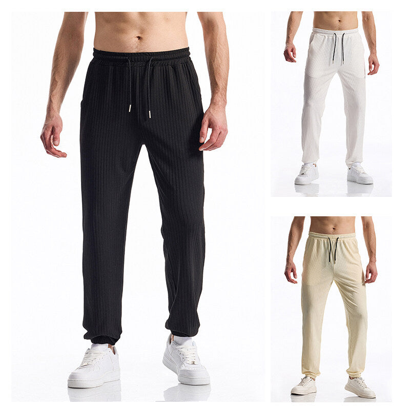 Men's casual jogging pants with elastic waistband and practical pockets Lisslune