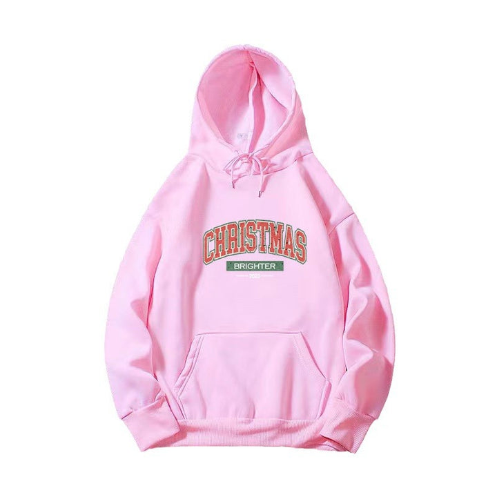 Women's hooded sweatshirt with festive Christmas motif Lisslune