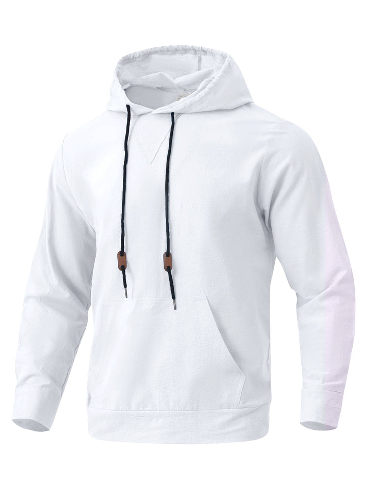 Men's casual hoodie with unique V-design and practical pockets Lisslune