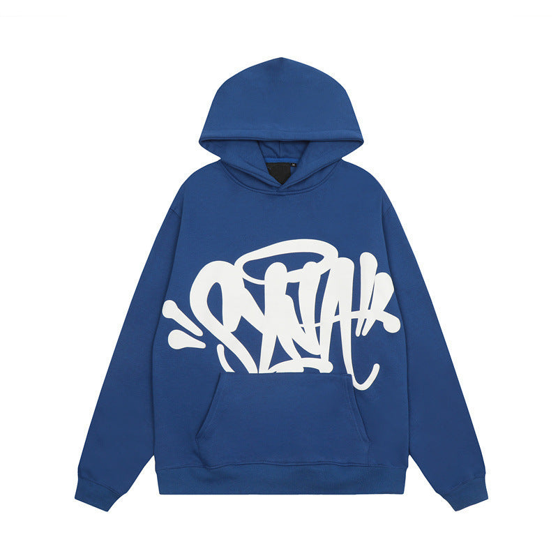 Women's hoodie with creative graffiti design and practical kangaroo pockets Lisslune