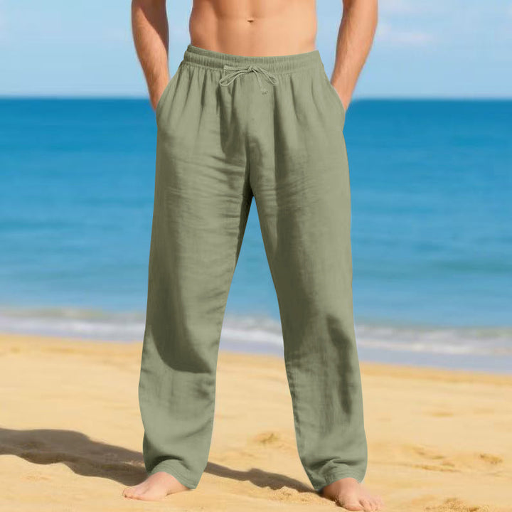 Men's lightweight beach pants with adjustable waistband Lisslune