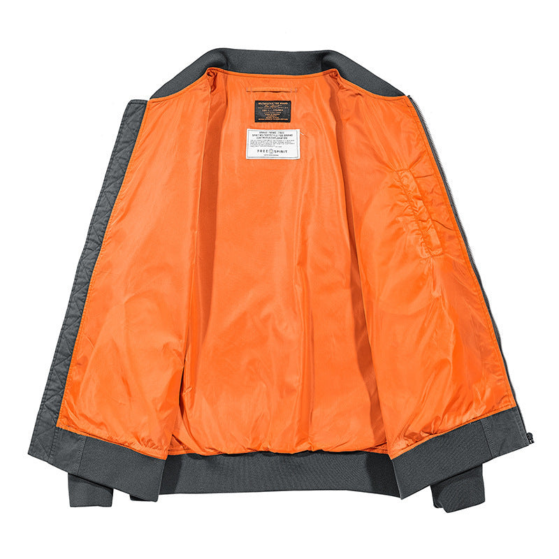 Men's bomber jacket with side pockets and practical arm pockets Lisslune