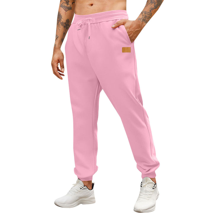 Men's sporty jogging pants with side zippered pockets and adjustable waistband Lisslune