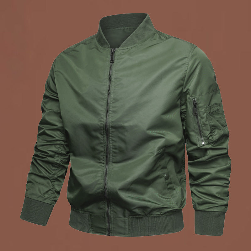 Men's fashionable bomber jacket with practical zip pockets Lisslune