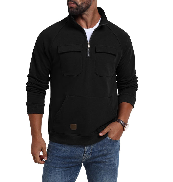 Men's functional sweater with practical pockets Lisslune