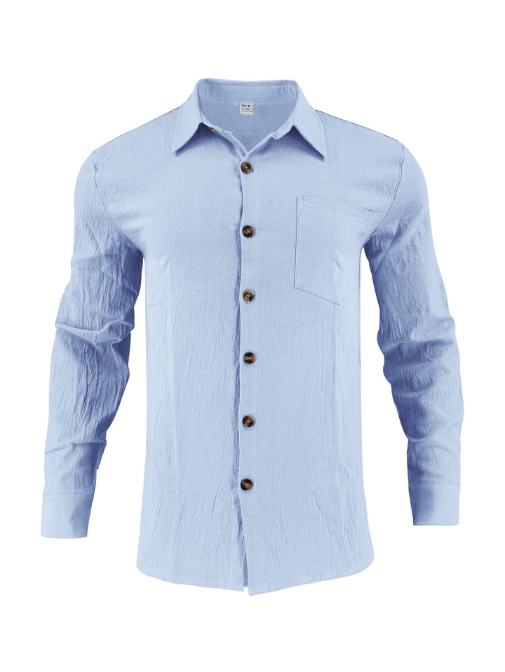 Men's Long Sleeve Shirt made of breathable cotton Lisslune