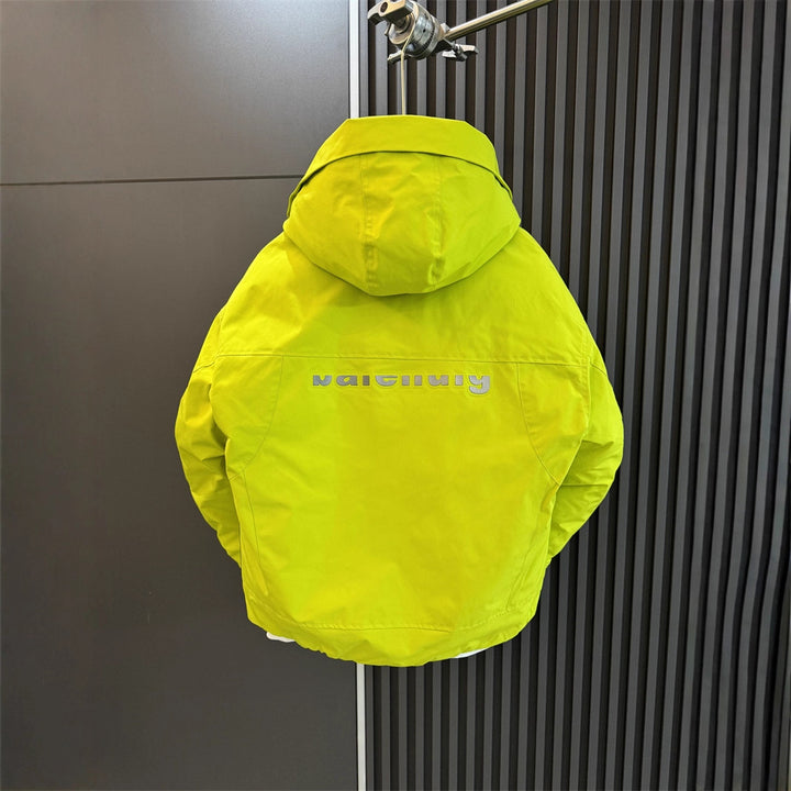 Men's Technical Winter Jacket with Practical Hood Design Lisslune