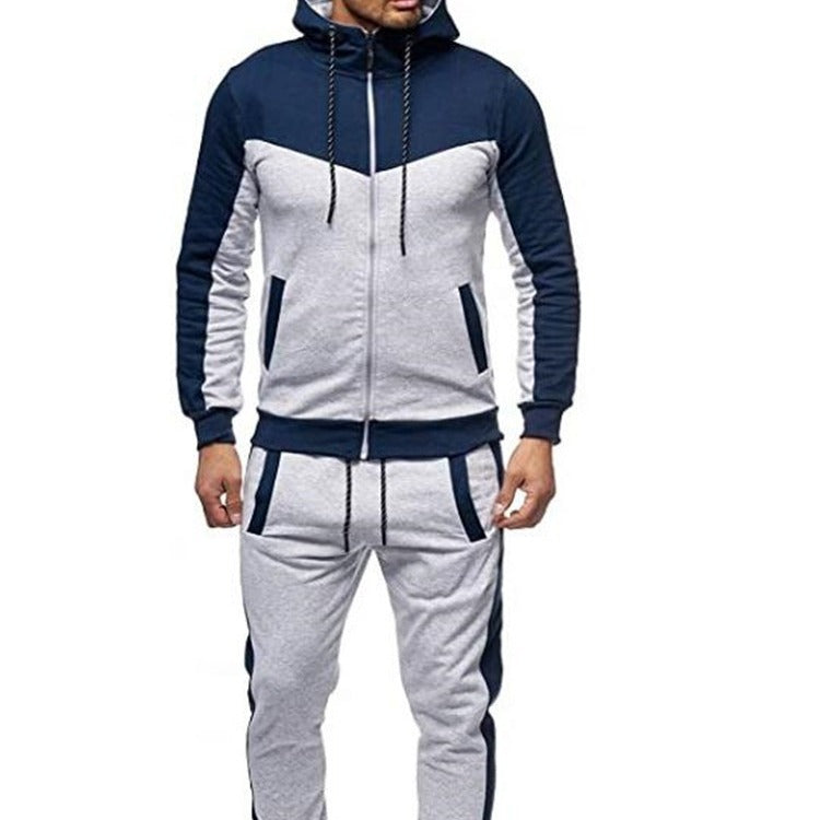 Men's sporty tracksuit with hood and practical pockets Lisslune
