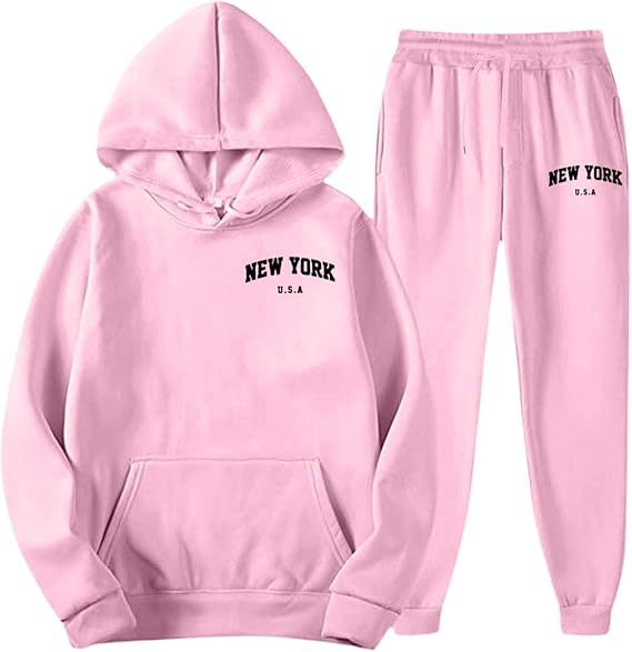Women's Hooded Sweat Suit with high-quality material and modern lettering Lisslune