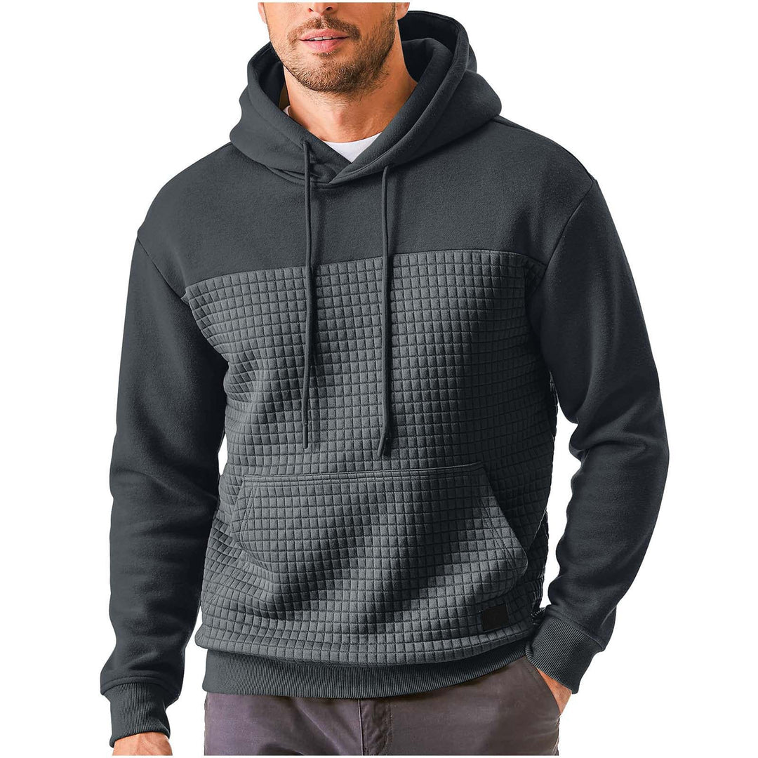 Men's hoodie with textured outer material Lisslune