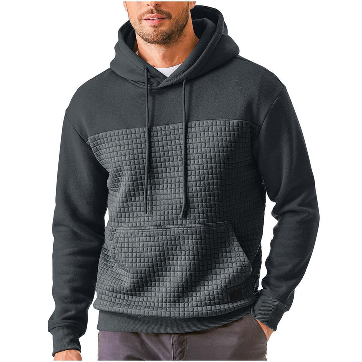 Men's hoodie with textured outer material Lisslune
