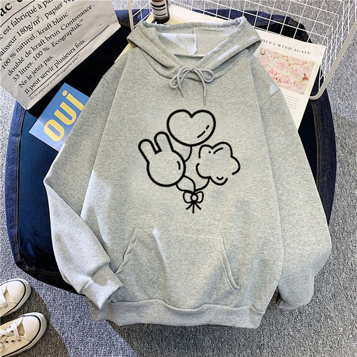 Women's hoodie with playful graphic design Lisslune