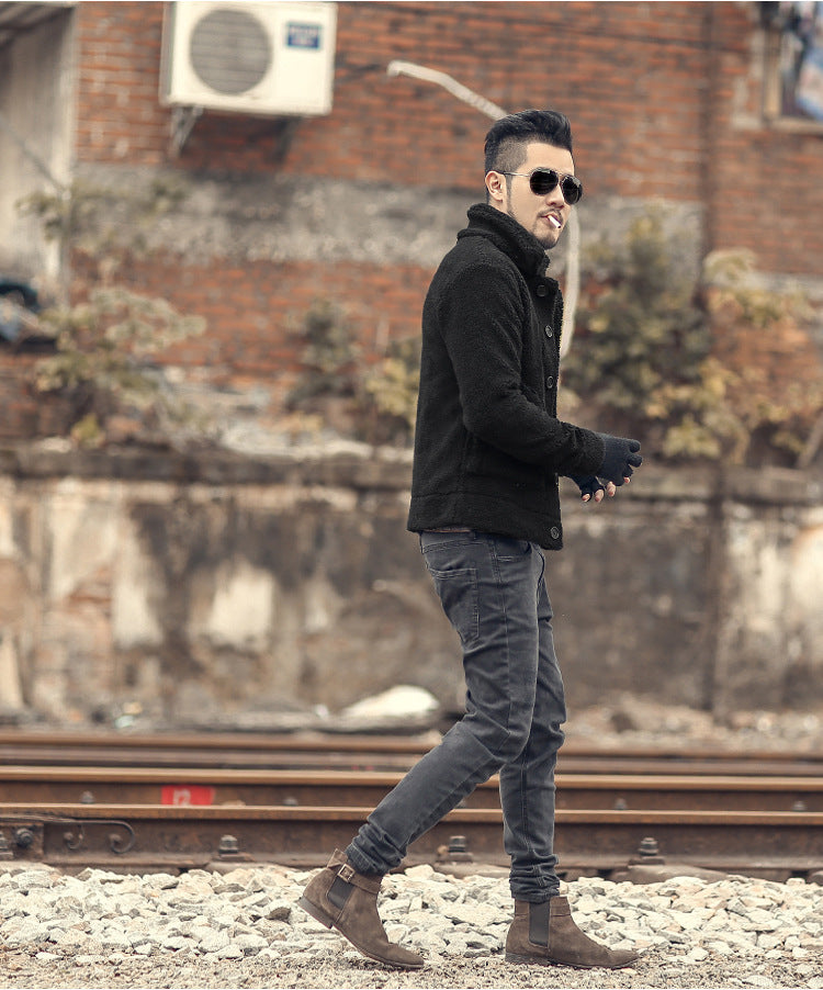 Men's lined Thomaskapelle jacket with stylish button closure and casual design Lisslune