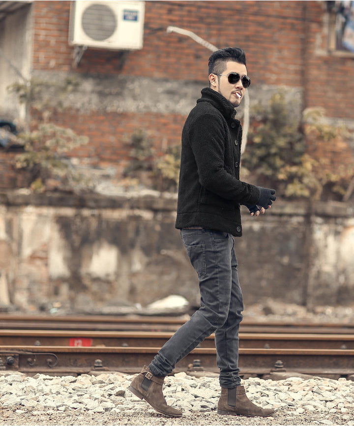 Men's lined Thomaskapelle jacket with stylish button closure and casual design Lisslune