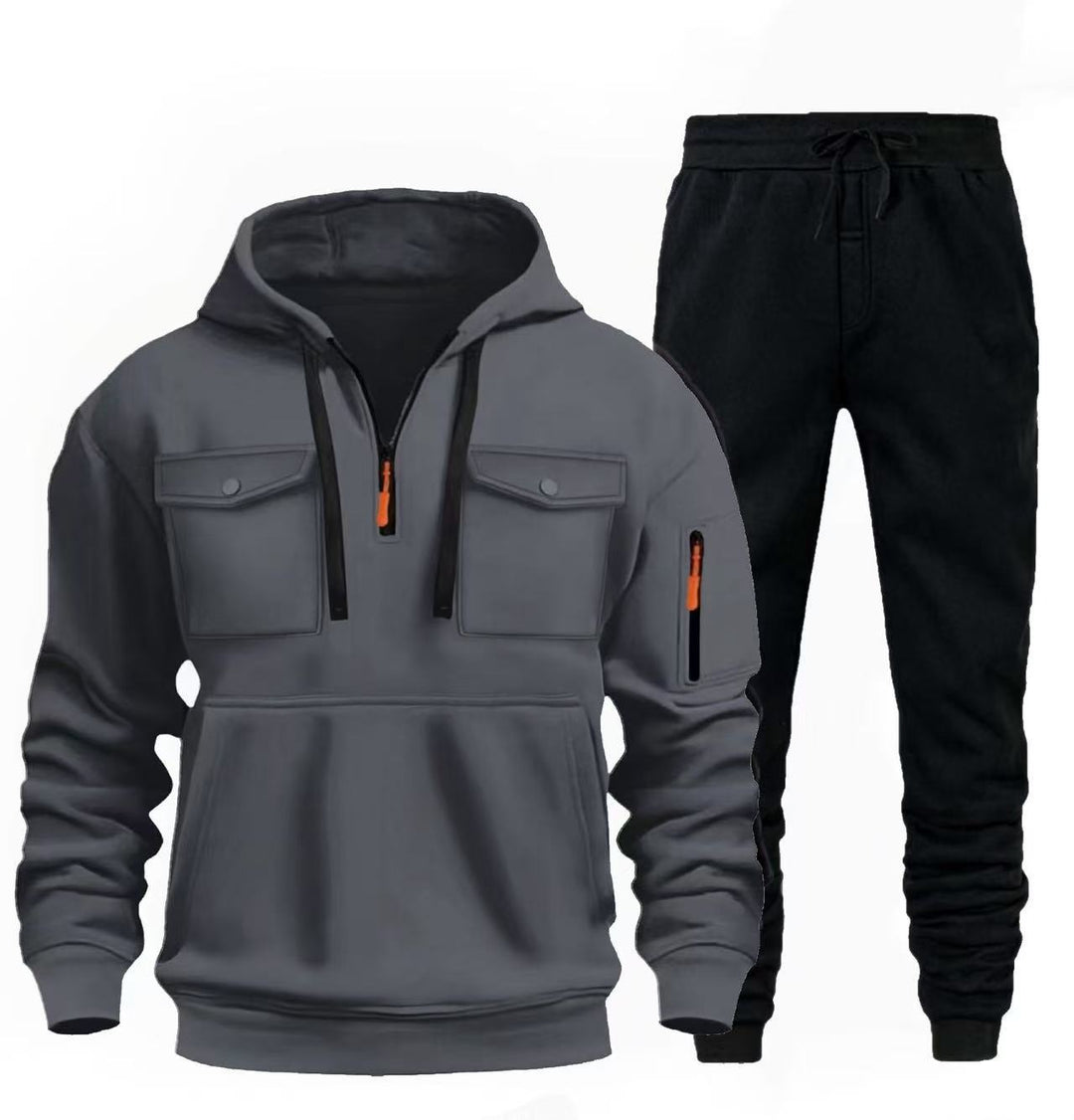 Men's casual leisure combination with functional pockets Lisslune