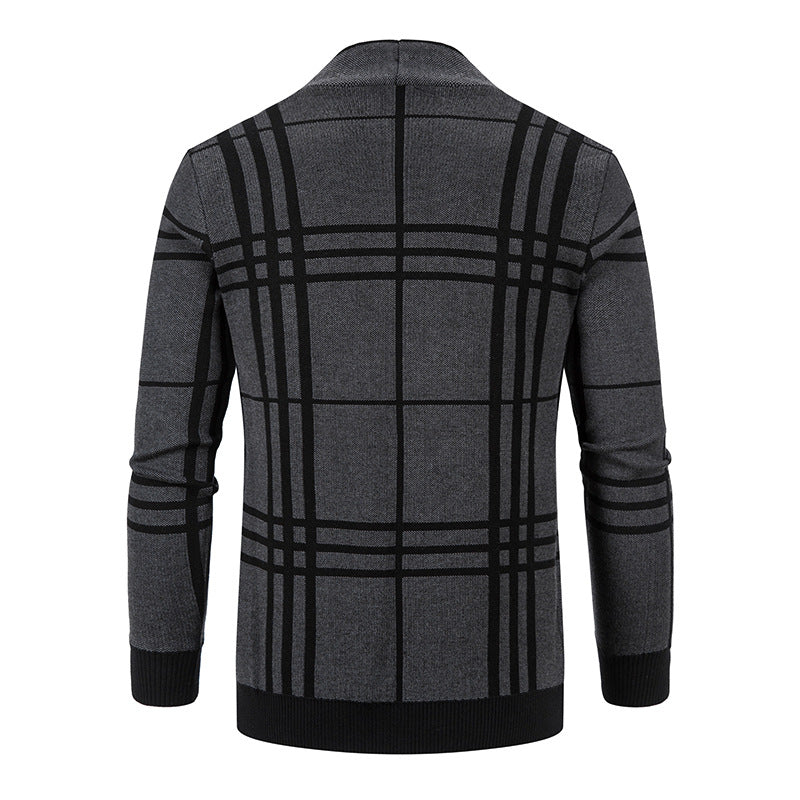 Men's fashionable plaid crinkle Lisslune