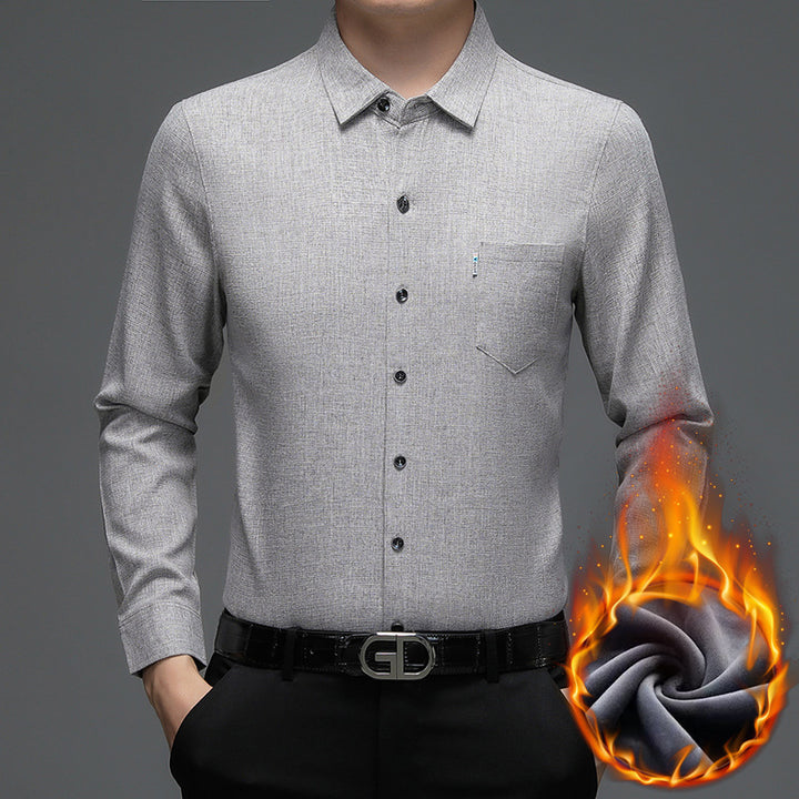 Men's modern long-sleeve shirt with innovative structure Lisslune