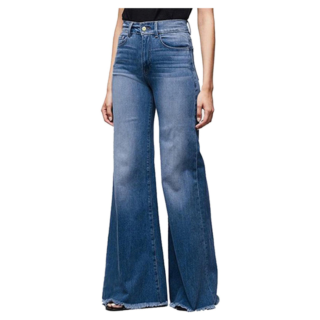 Women's High-Waisted Flared Jeans in Vintage Look Lisslune