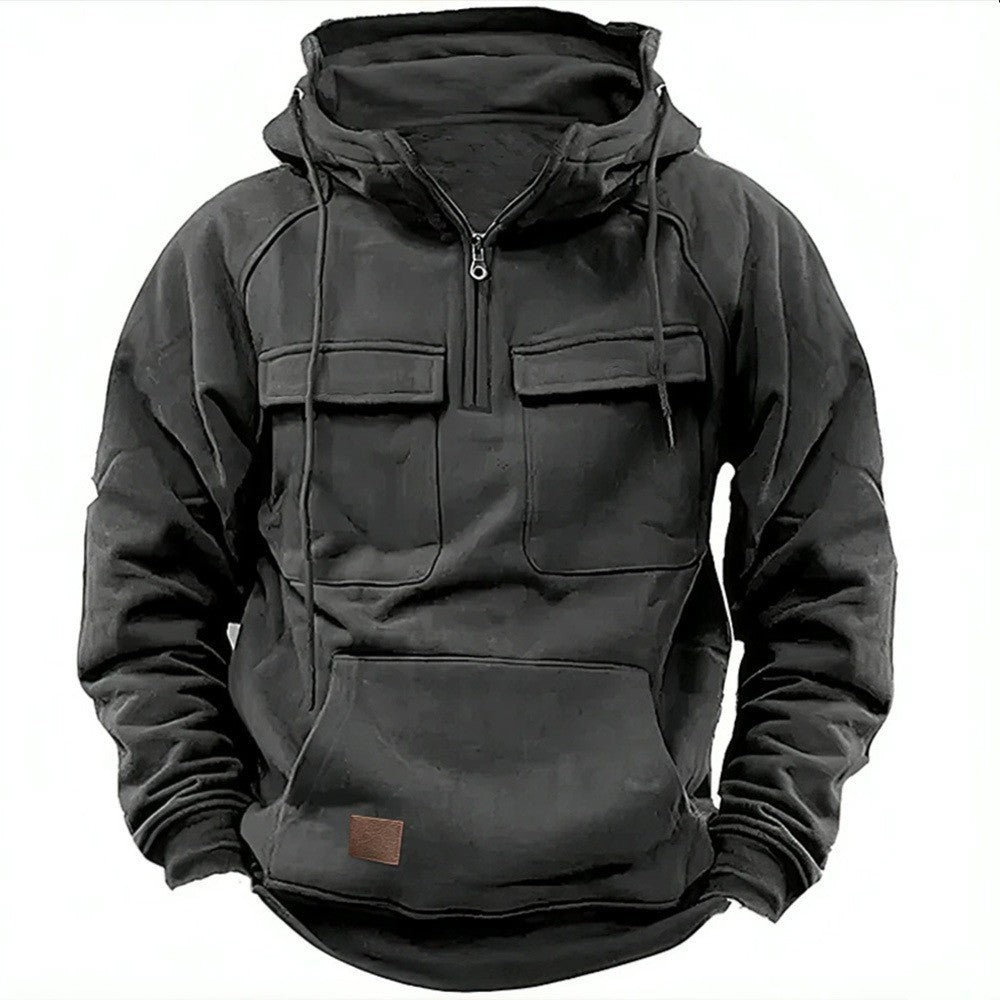 Men's functional hoodies with practical pockets Lisslune