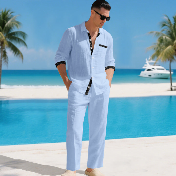 Men's elegant casual blazer with matching pants Lisslune