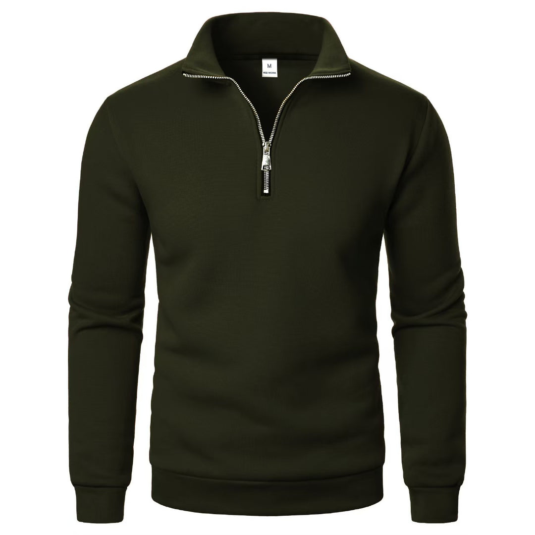 Men's sweatshirt with zipper and modern stand-up collar Lisslune