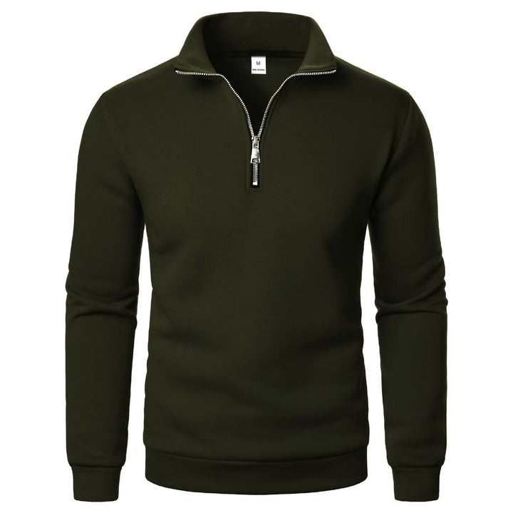 Men's sweatshirt with zipper and modern stand-up collar Lisslune