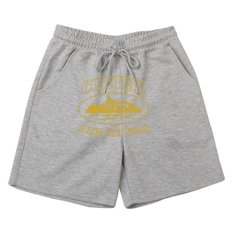 Women's comfortable sweat shorts with elastic waistband and side pockets Lisslune