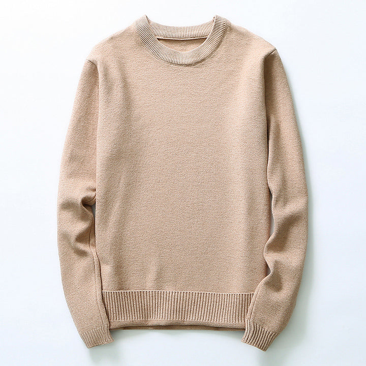 Men's finely knitted sweater made of high-quality cotton with round neck Lisslune