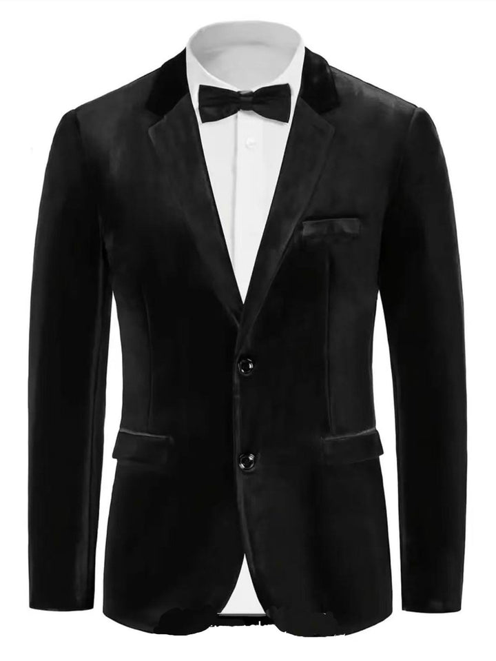 Men's noble velvet blazer with finesse Lisslune