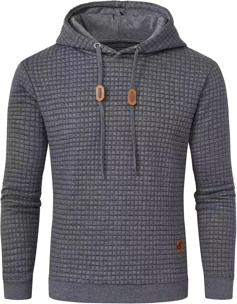 Men's hooded sweatshirt made of textured fabric Lisslune