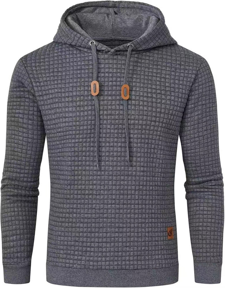 Men's hooded sweatshirt made of textured fabric Lisslune