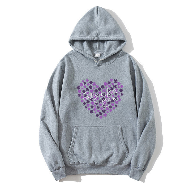 Women's hoodie with floral heart design Lisslune