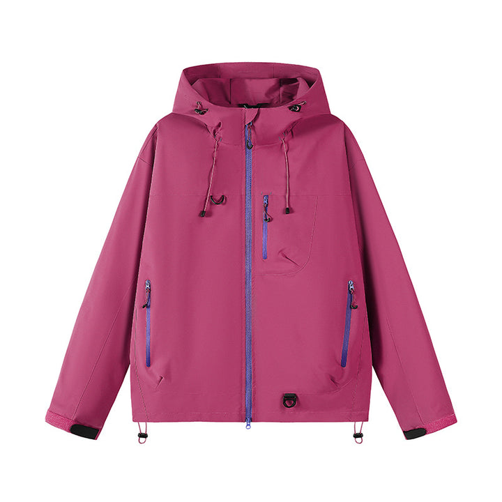 Men's Waterproof Outdoor Jacket with Adjustable Hood and Functional Pockets Lisslune