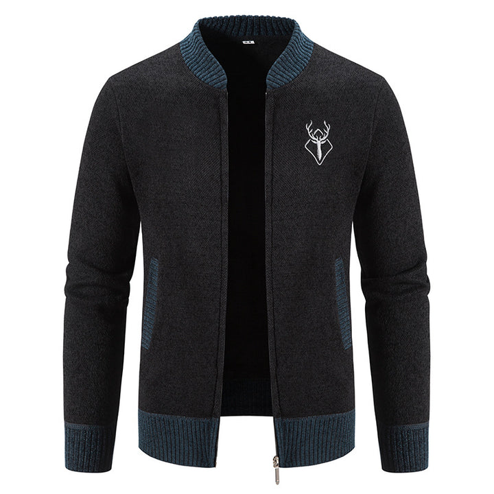 Men's fashionable casual jacket with textured design and practical pockets Lisslune