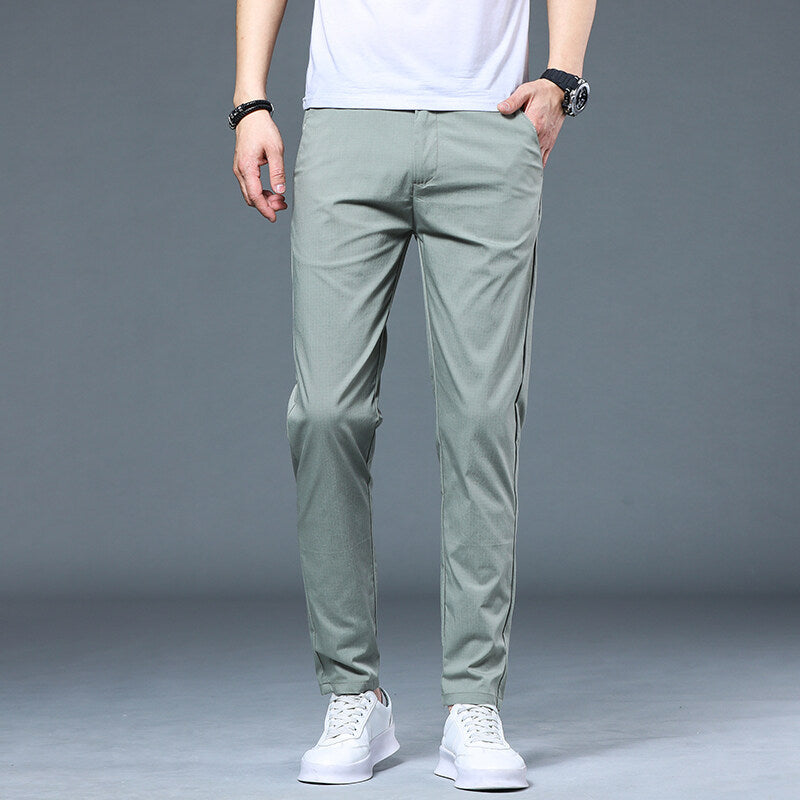 Men's airy leisure pants in modern slim-fit design Lisslune