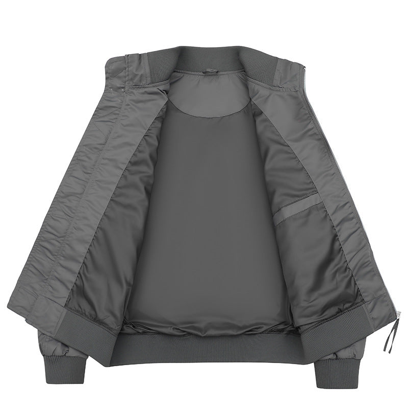 Men's stylish bomber jacket with elastic waistband and light inner lining Lisslune