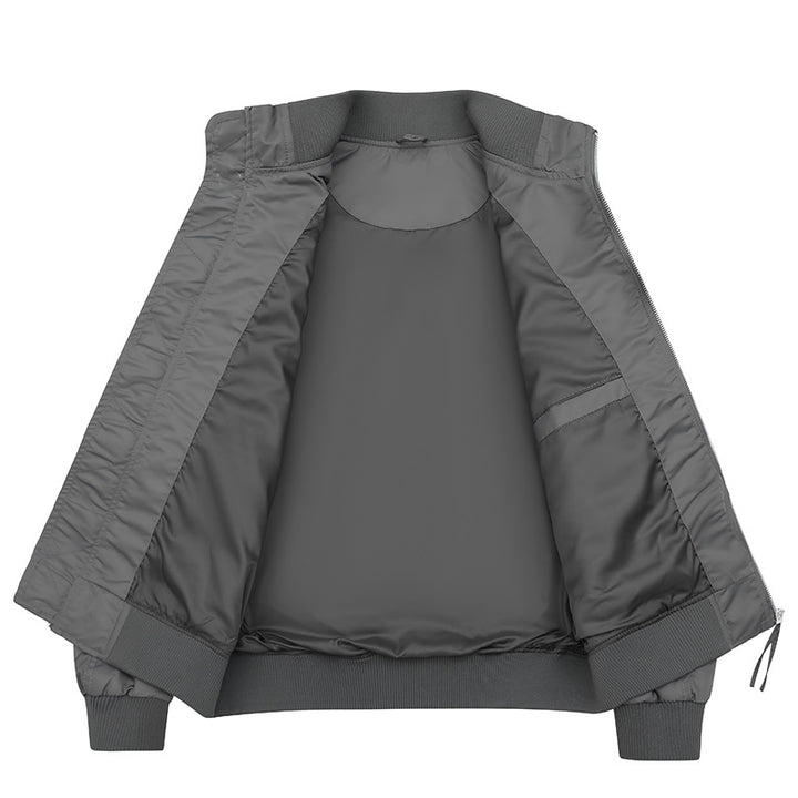 Men's stylish bomber jacket with elastic waistband and light inner lining Lisslune