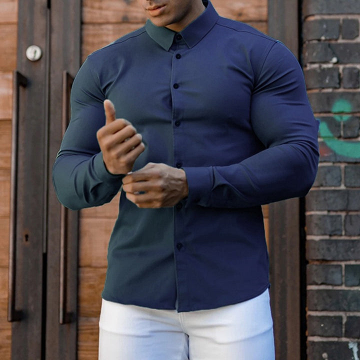 Men's tailored long-sleeve shirt Lisslune