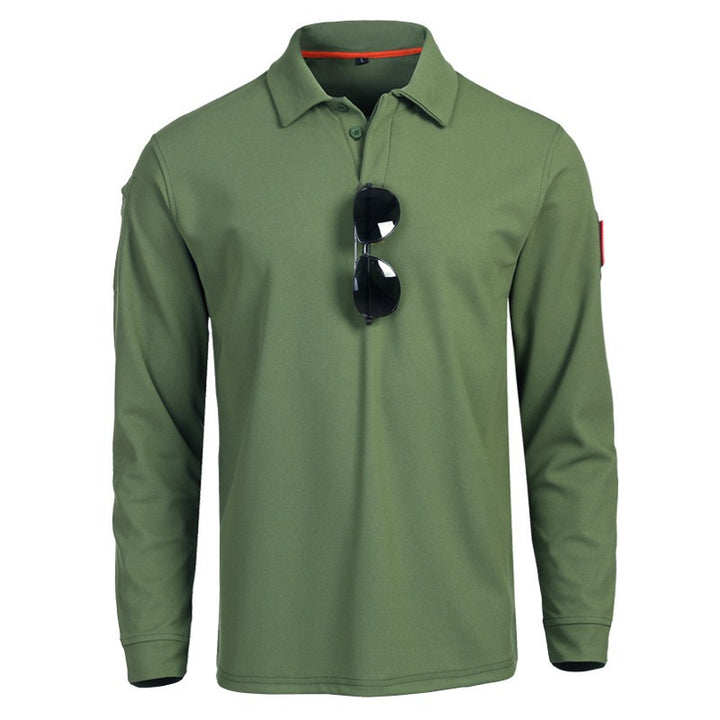 Men's functional long-sleeve polo shirt Lisslune
