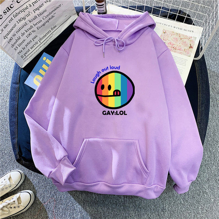 Women's hoodie with colorful graphic print Lisslune