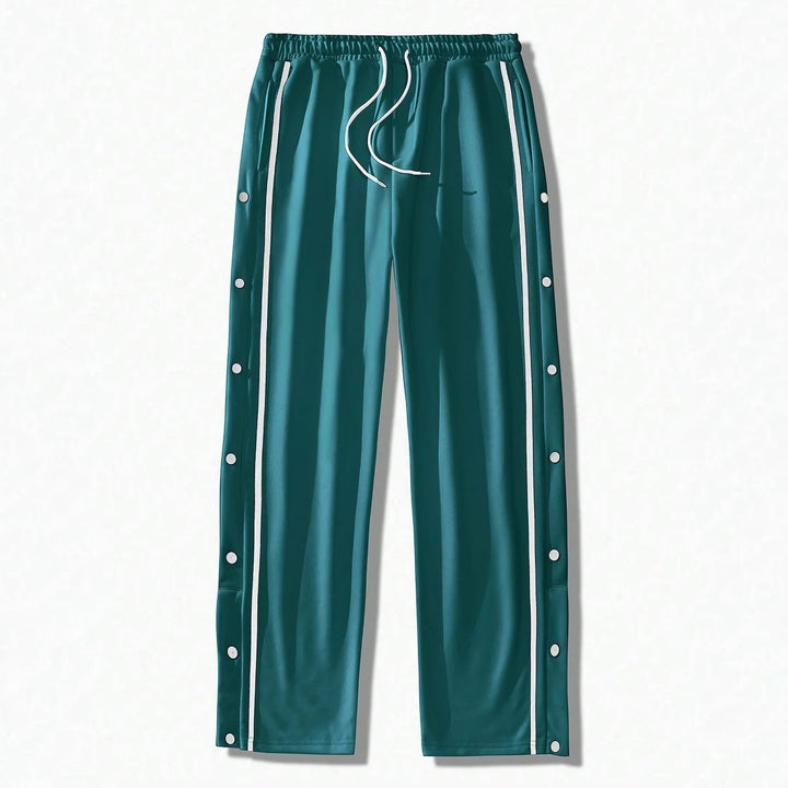 Men's sporty training pants with snap button closure Lisslune