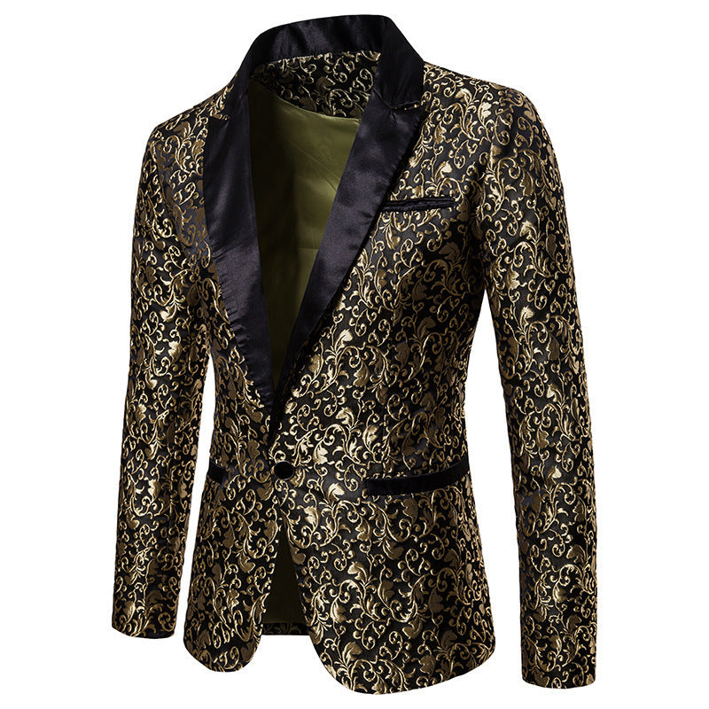Men's elegant blazer with floral patterns Lisslune