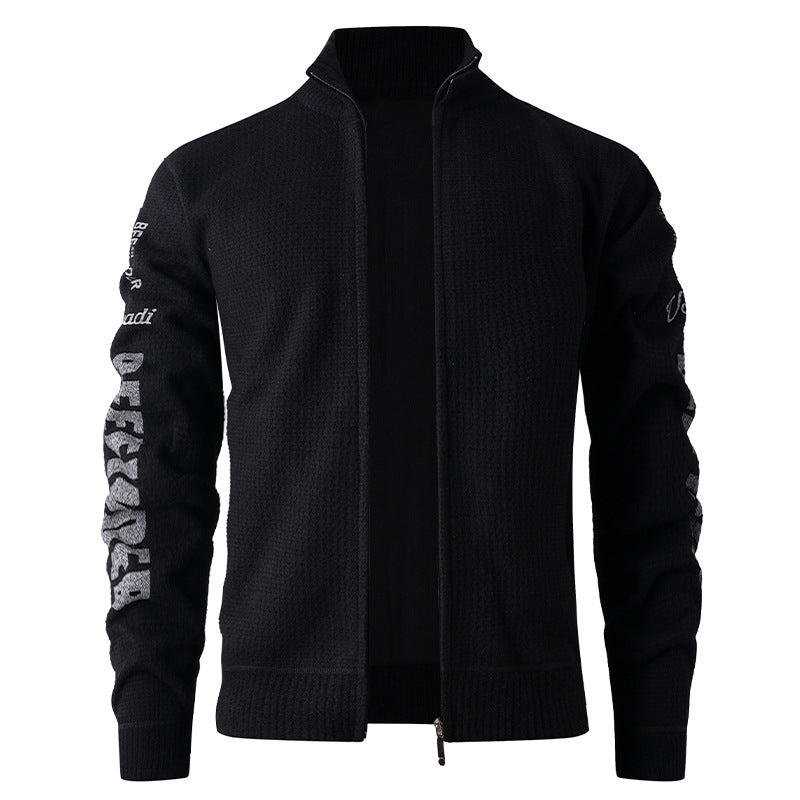 Men's quilted leisure jacket with high collar and modern lining Lisslune