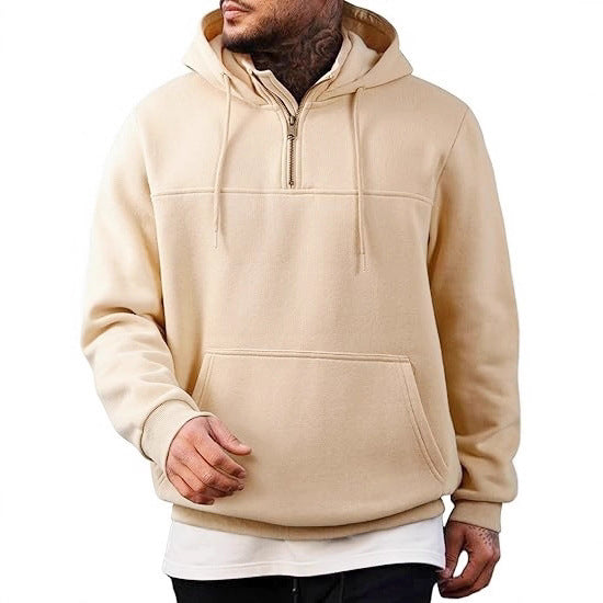 Men's hoodie with practical zipper and side pockets Lisslune