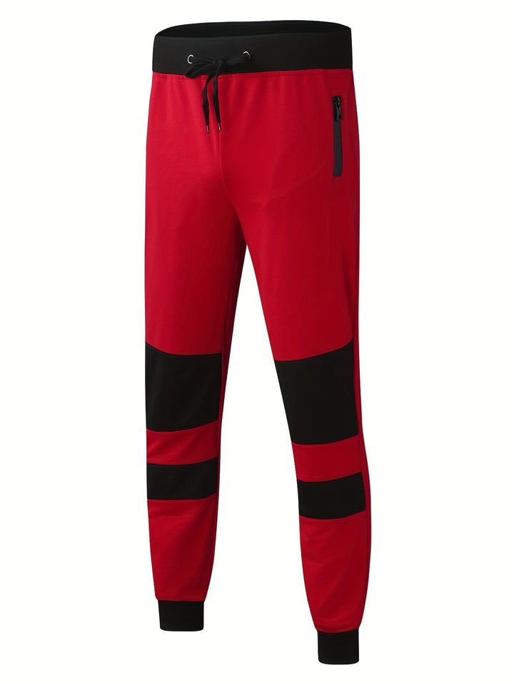 Men's sporty jogging pants with stylish contrast details Lisslune